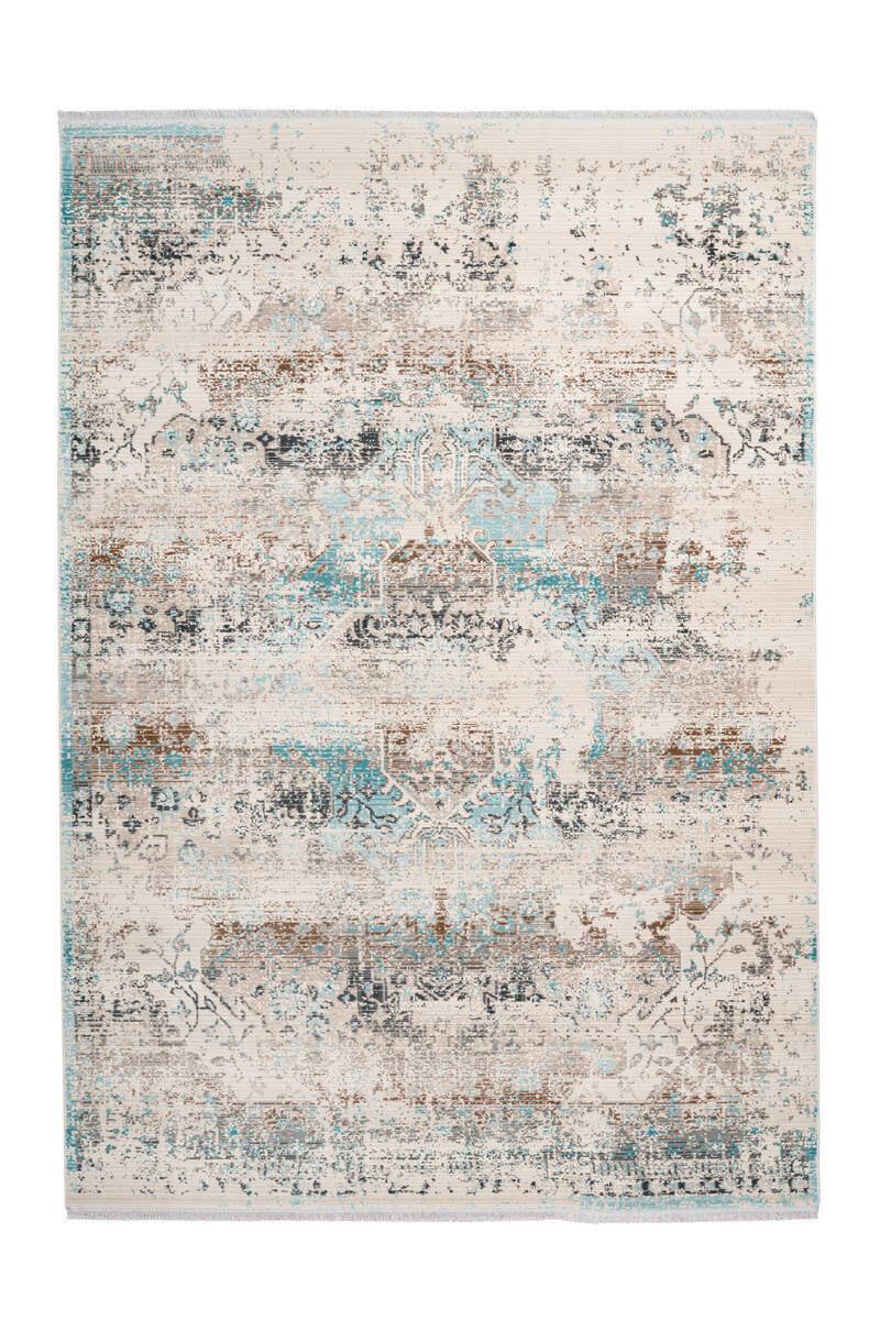 Vintage-teppich Pfh7d-80-150 - Türkis/Taupe, Design, Textil (80/150cm) - Kayoom