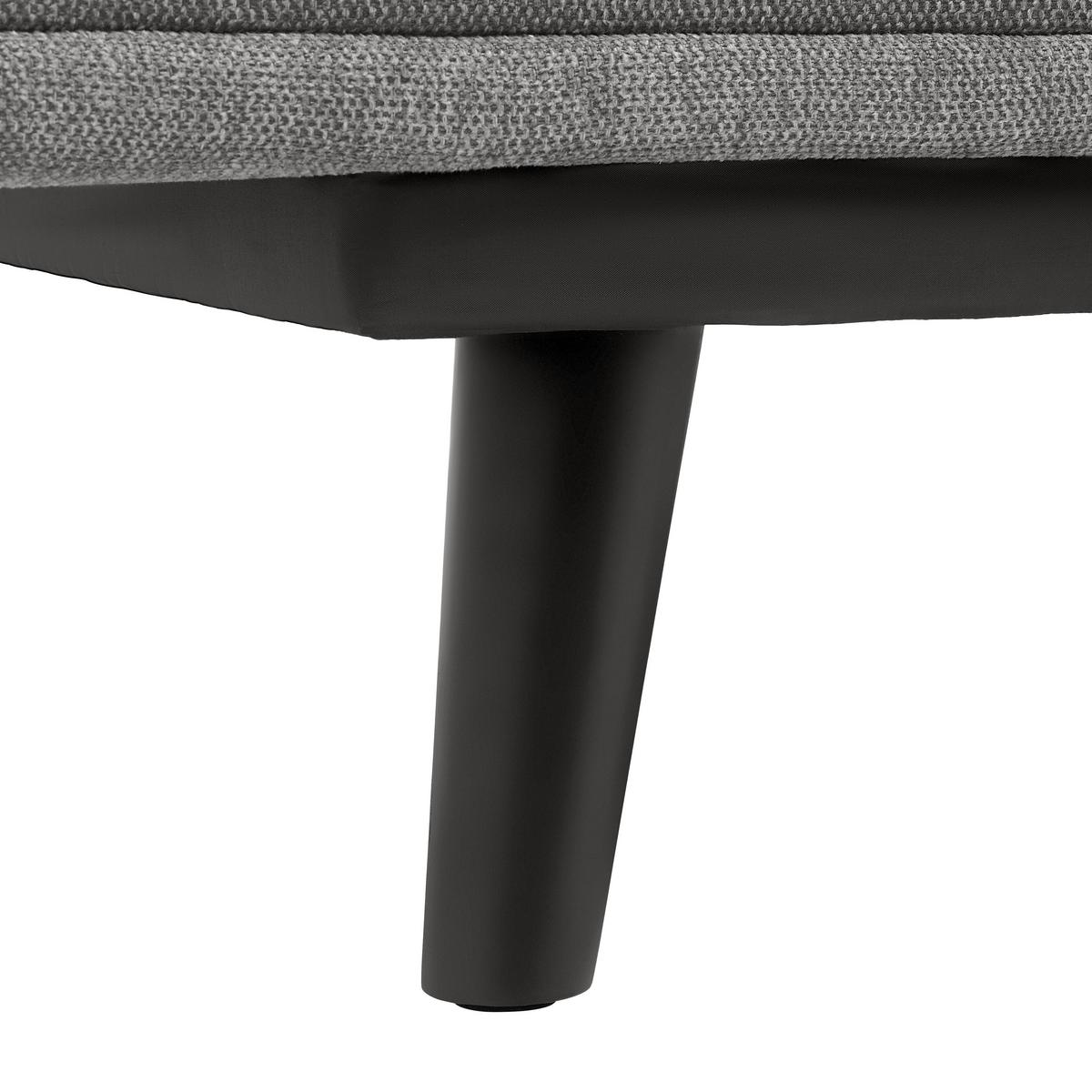 Schlafsofa Sun Grau - Schwarz/Grau, MODERN, Holz/Textil (190/83/93cm) - Mömax