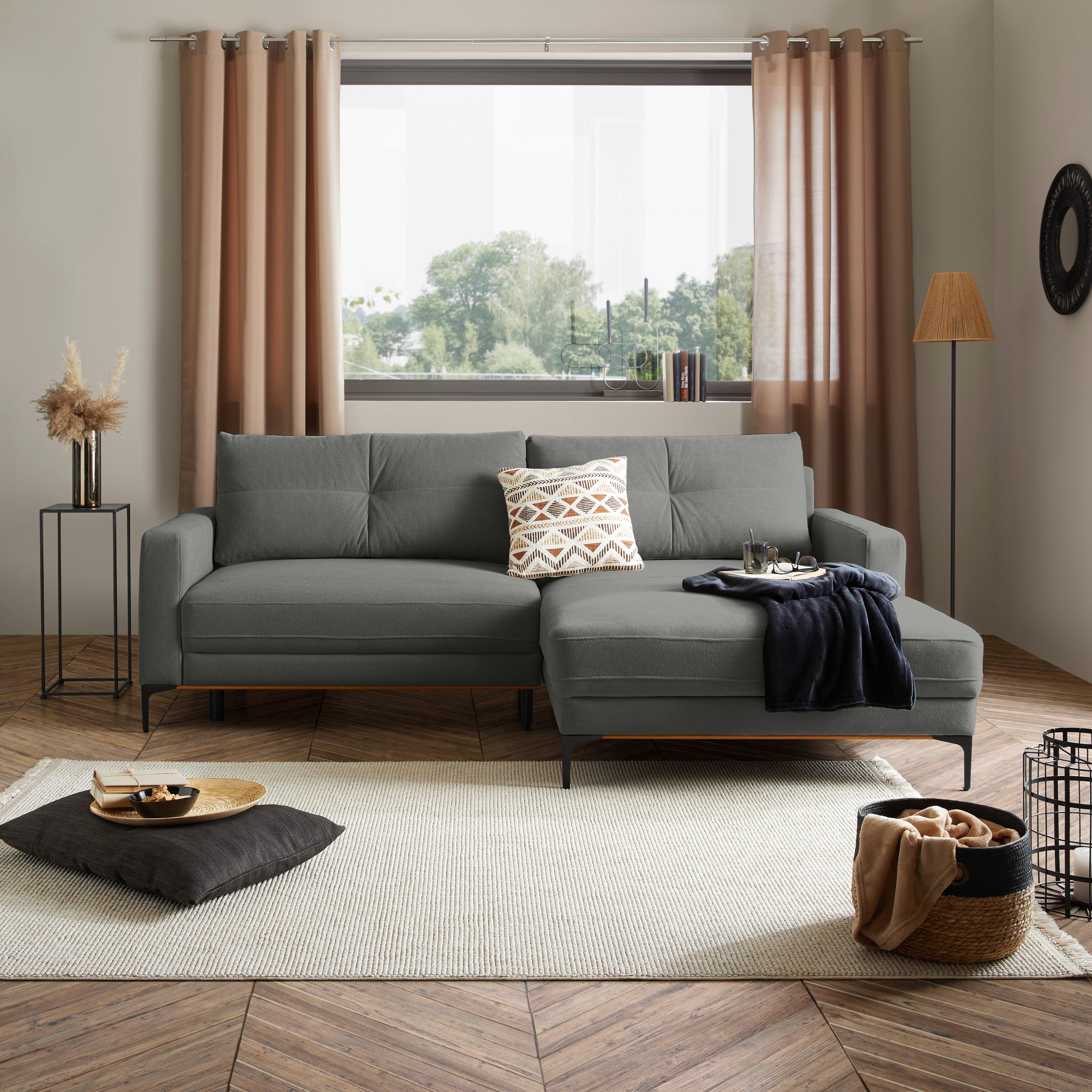 Coltar BERGAMO - gri închis, Modern, textil (238/162cm) - Mömax
