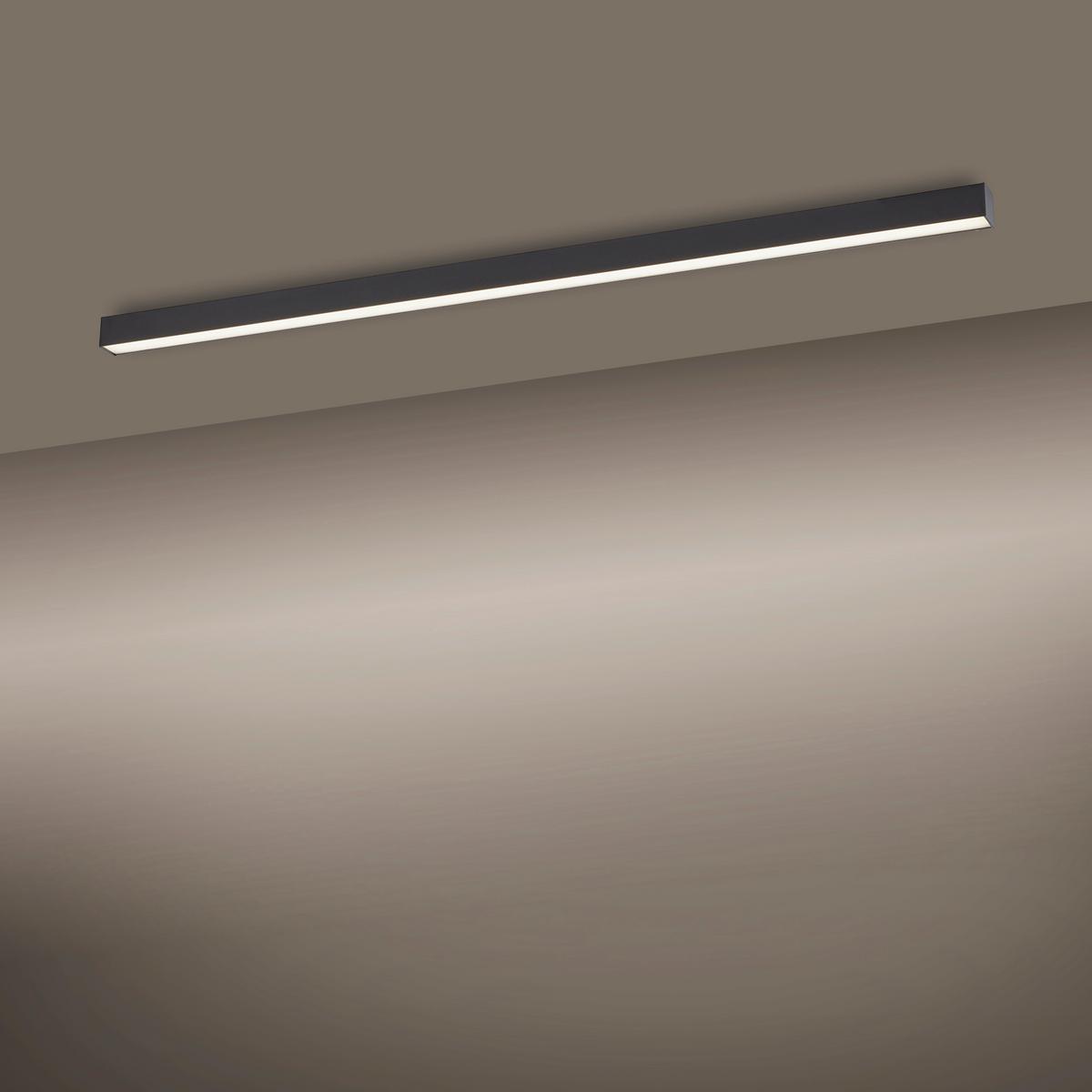 LAMPA SUFITOWA LED 6021-13 PURE-LINES - antracytowy, Design, tworzywo sztuczne/metal (110/3,8/3,9cm) - Neuhaus PURE