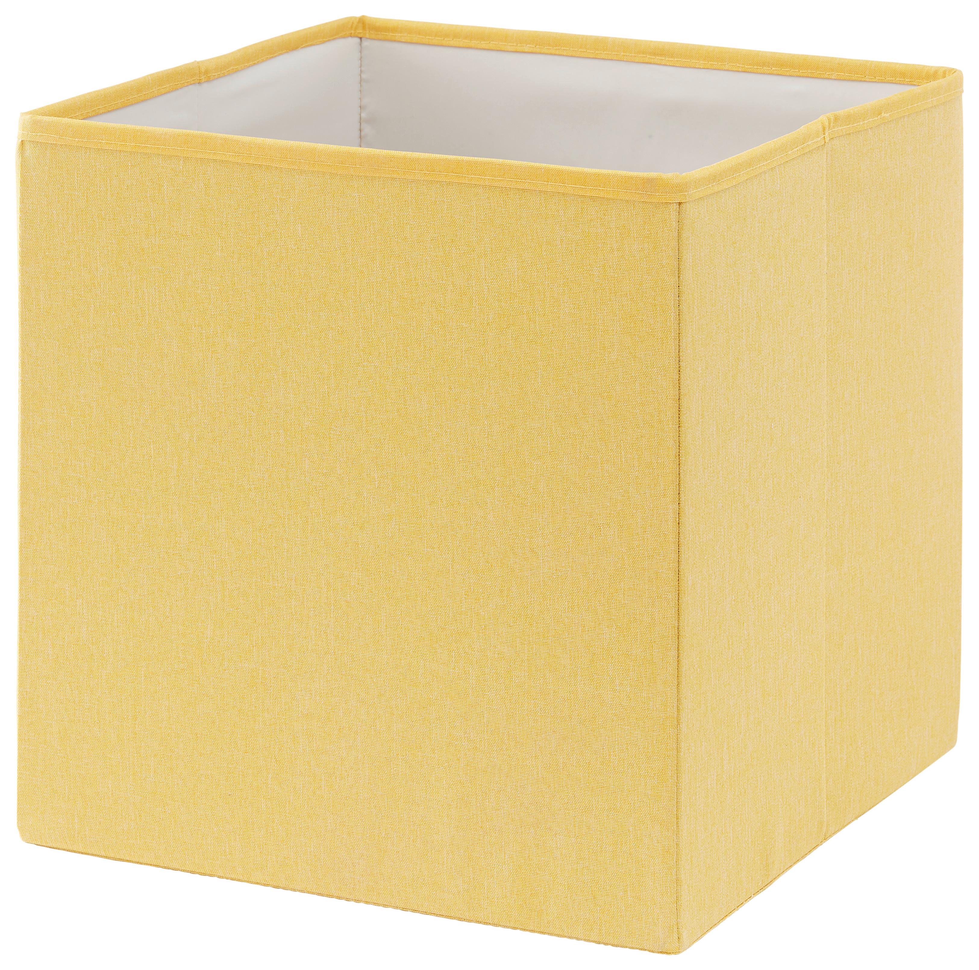 Faltbox Summer Cocktail - Gelb, Textil (30/30/30cm) - Modern Living