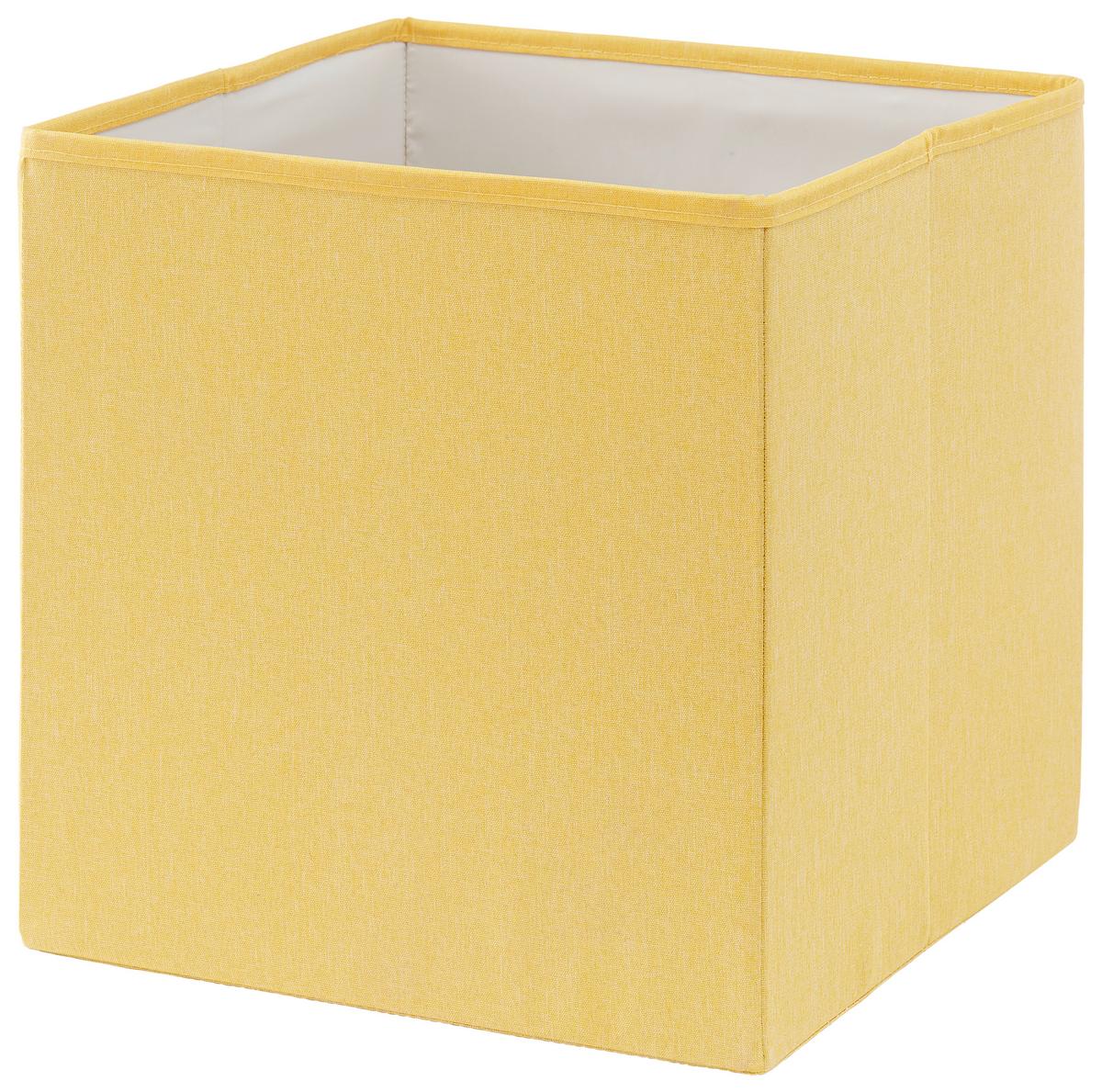Faltbox Summer Cocktail - Gelb, Textil (30/30/30cm) - Modern Living