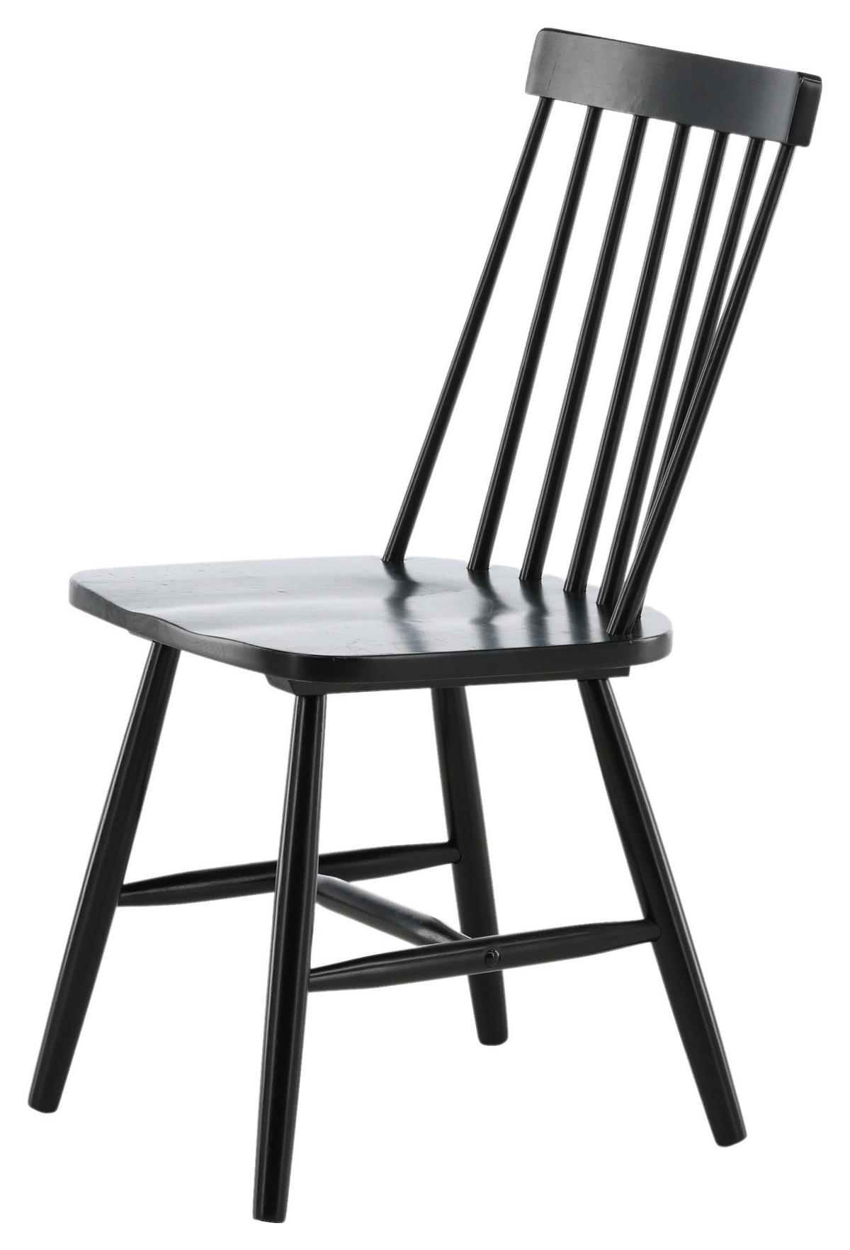 STUHL-SET LÖNNEBERGA - Schwarz, Design, Holz (43/87/55cm) - Livetastic
