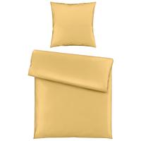 Bettwäsche Bio-Eva in Gelb ca. 135x200cm - Gelb, MODERN, Textil (135/200cm) - ecoTree
