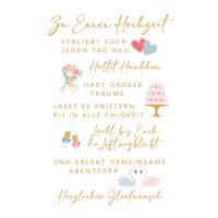 Klappkarte Kupfergold Multicolor - KONVENTIONELL, Papier (18/13cm)