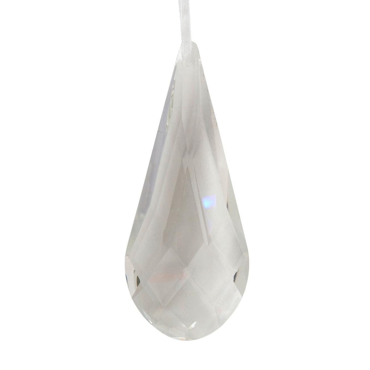 Dekohänger SIRAL Transparent - Transparent, Basics, Glas/Textil (4,5/12/1cm)