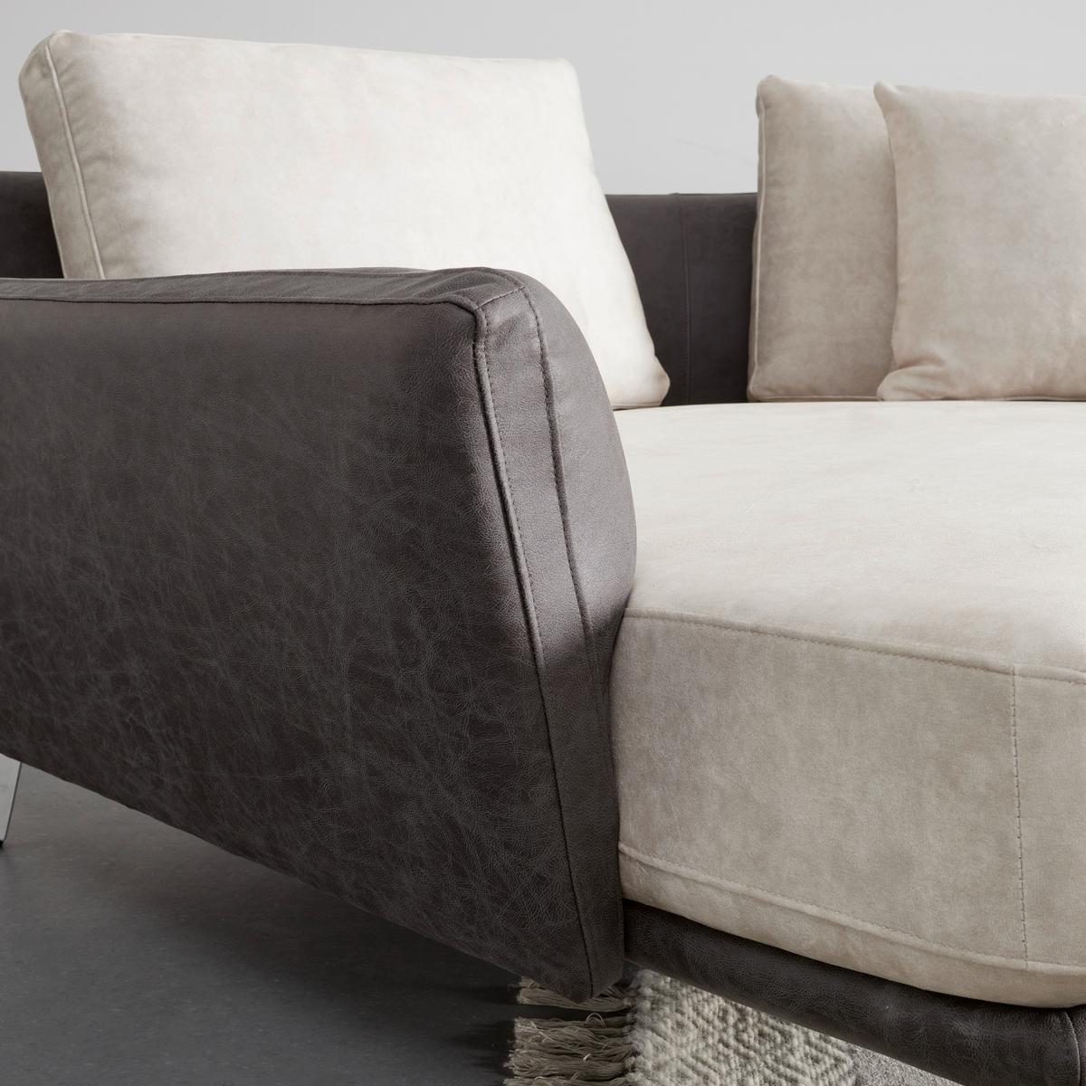 Canapea modulara MARA - bej/gri închis, Modern, lemn/metal (351/69/163cm) - Bessagi Home