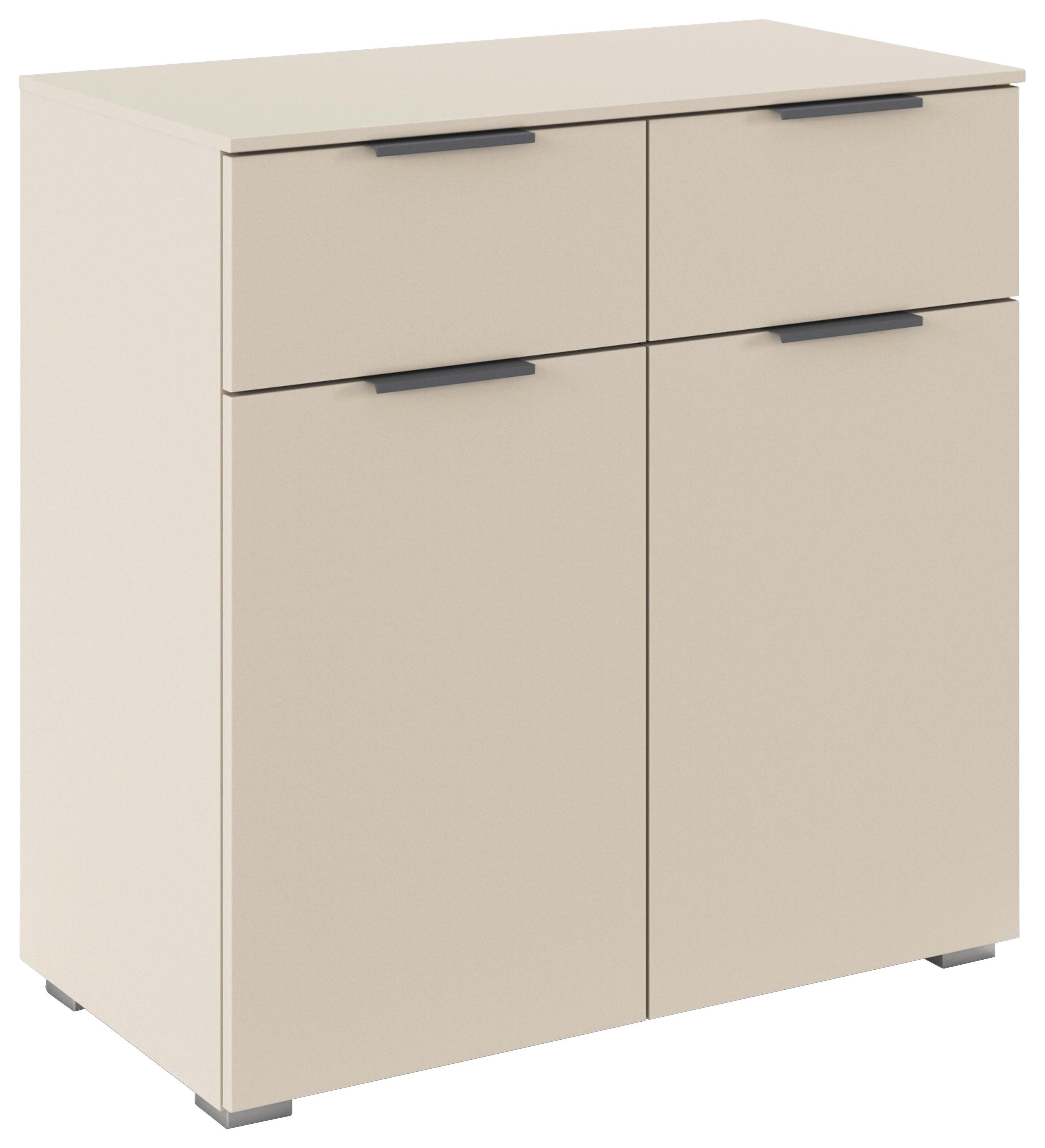 Komoda Alabama - siva/boje šampanjca, Trend, drvni materijal/metal (80/81/42cm) - Modern Living