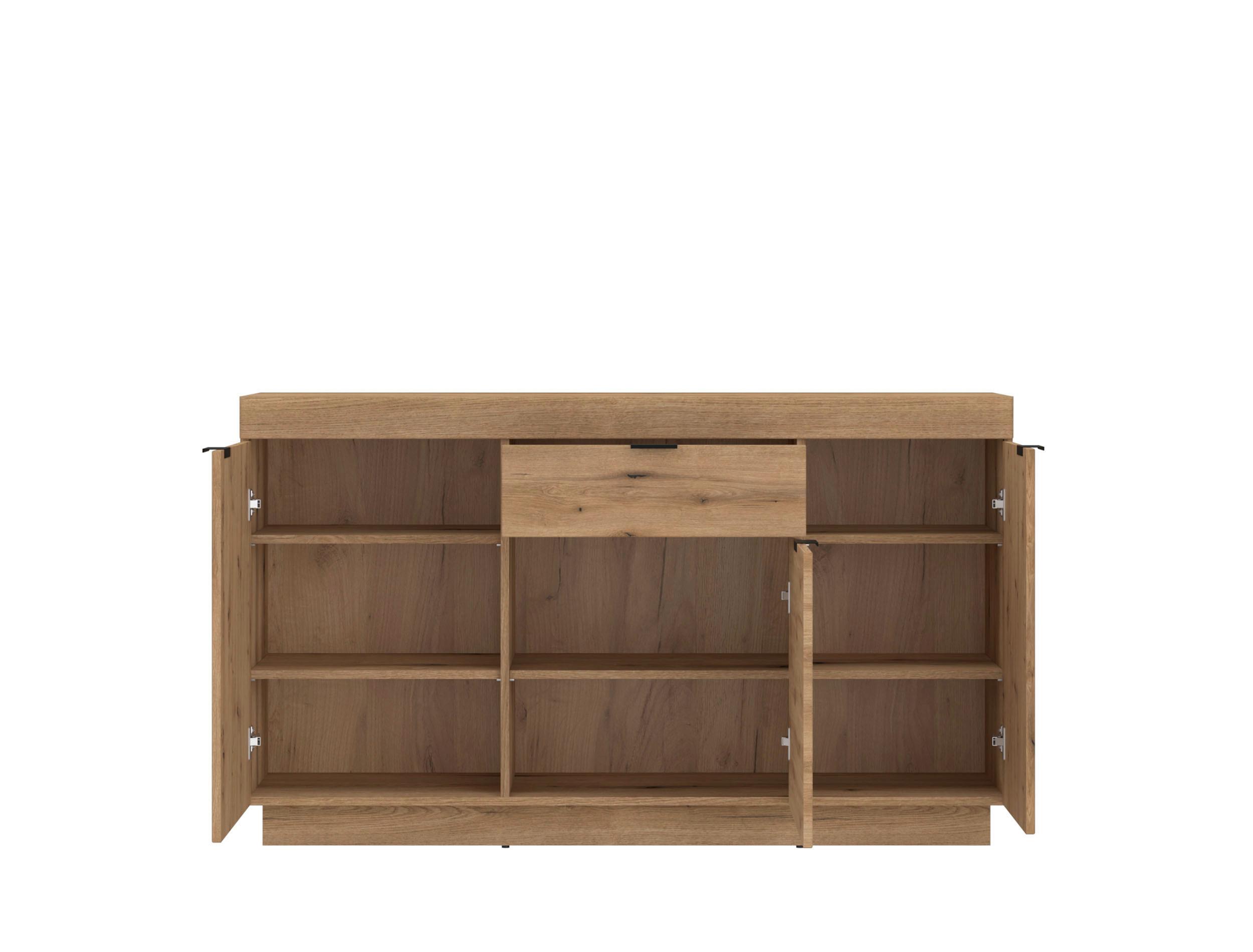 Komoda Delamar - boje hrasta, Trend, drvni materijal/metal (146/85,8/39,6cm) - Modern Living