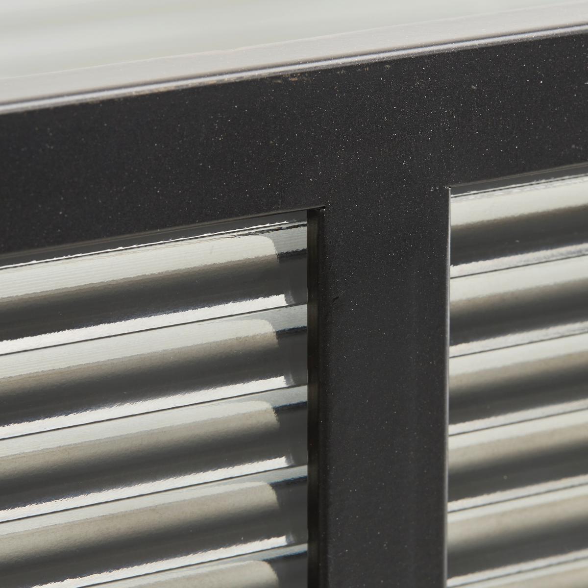 élément suspendu in Naturfarben/Schwarz - Schwarz/Naturfarben, Lifestyle, Glas/Holzwerkstoff (123/48/40cm) - Premium Living