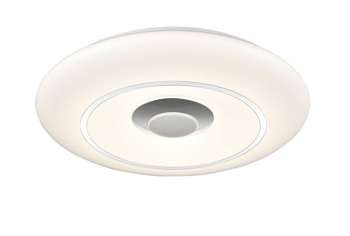 LAMPA SUFITOWA LED COOL *SBN*SH* - biały/kolor chromowy, Lifestyle, tworzywo sztuczne/metal (39/7cm) - Novel