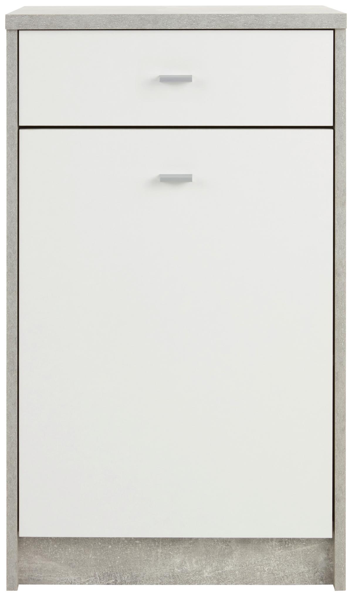 Komoda 4-you New, Siva, Bela - barve kroma/siva, Moderno, umetna masa/leseni material (50/85,4/34,6cm) - Mömax