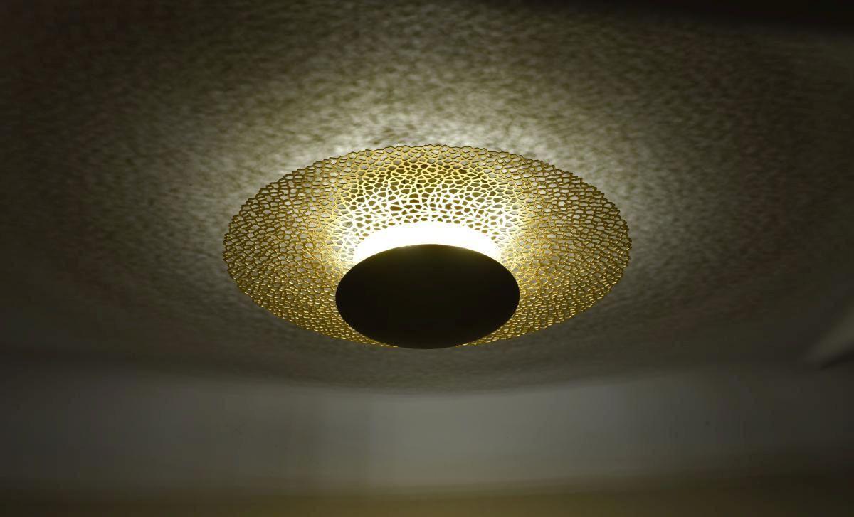 LED-Deckenleuchte Nevis Rostfarben max. 17,6 Watt - Rostfarben, Design, Metall (45/45/16cm) - Paul Neuhaus
