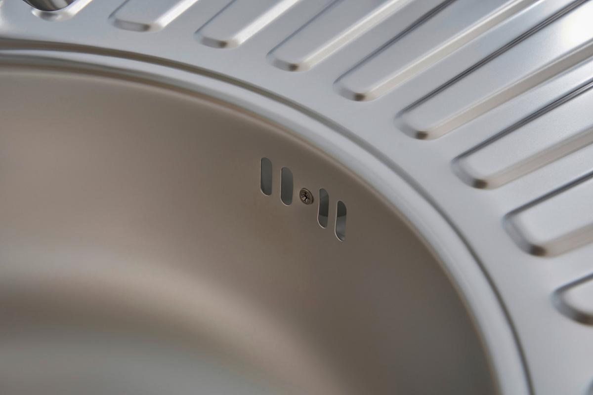 Spüle Edelstahl B: ca. 77 cm - Edelstahlfarben, Trend, Metall (77/20/48cm) - Respekta