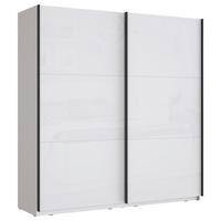 Omara Z Drsnimi Vrati Leader, Bela - črna/bela, Moderno, kovina/leseni material (200,1/209,7/61,2cm) - Carryhome