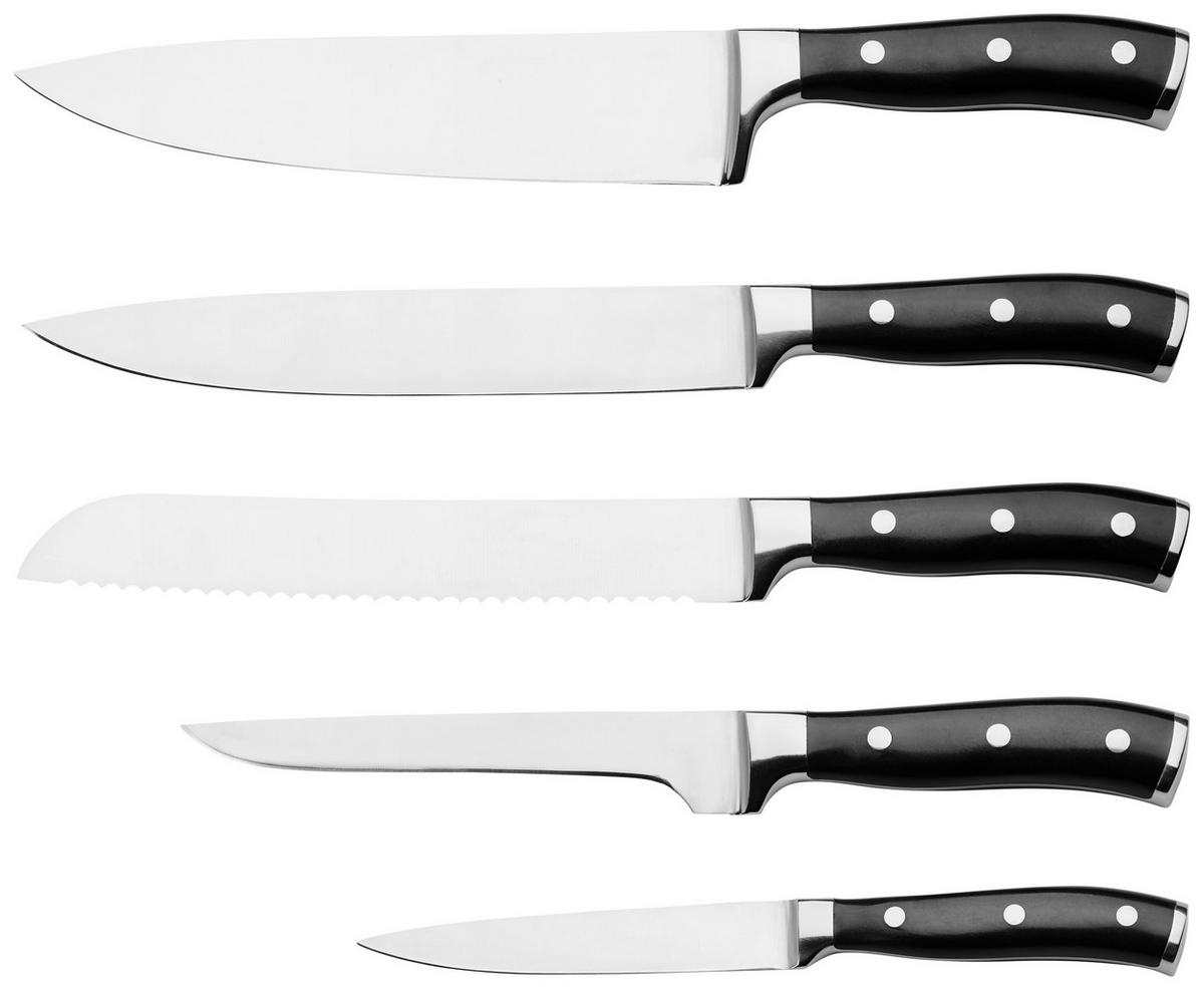 Chefmesser Michael aus Edelstahl - Edelstahlfarben/Silberfarben, KONVENTIONELL, Kunststoff/Metall (33cm) - Premium Living