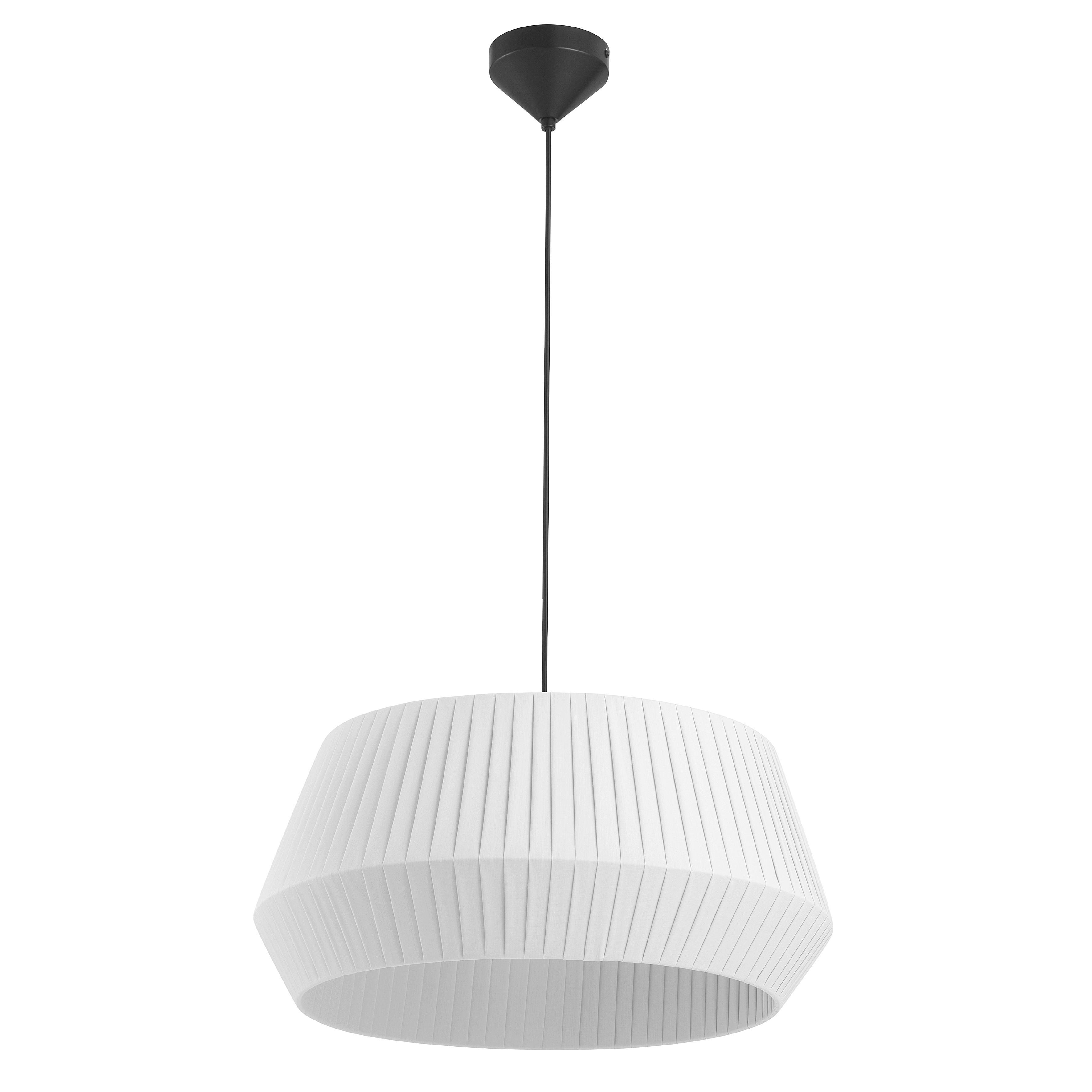 LAMPA WISZĄCA 2112373001 DICTE PELA 53 WEISS - biały, Design, tkanina (53/29cm) - Nordlux