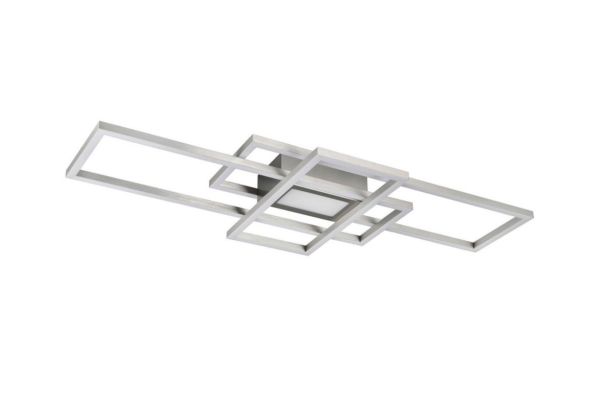 LAMPA SUFITOWA LED IRVINE SMALL - kolor niklowy, Basics, tworzywo sztuczne/metal (70/30/6,2cm) - Novel