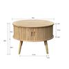 SOFFBORD SKANDY - naturfärgad, Modern, trämaterial/trä (60/40cm) - Premium Living