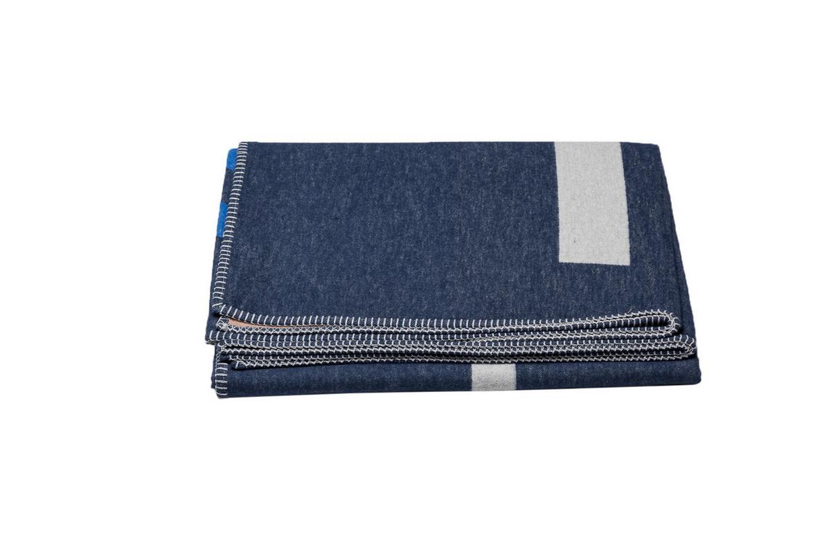 KOC DOMOWY SYLT "ABSTRAKT" - niebieski, Konventionell, tkanina (140/200cm) - David Fussenegger