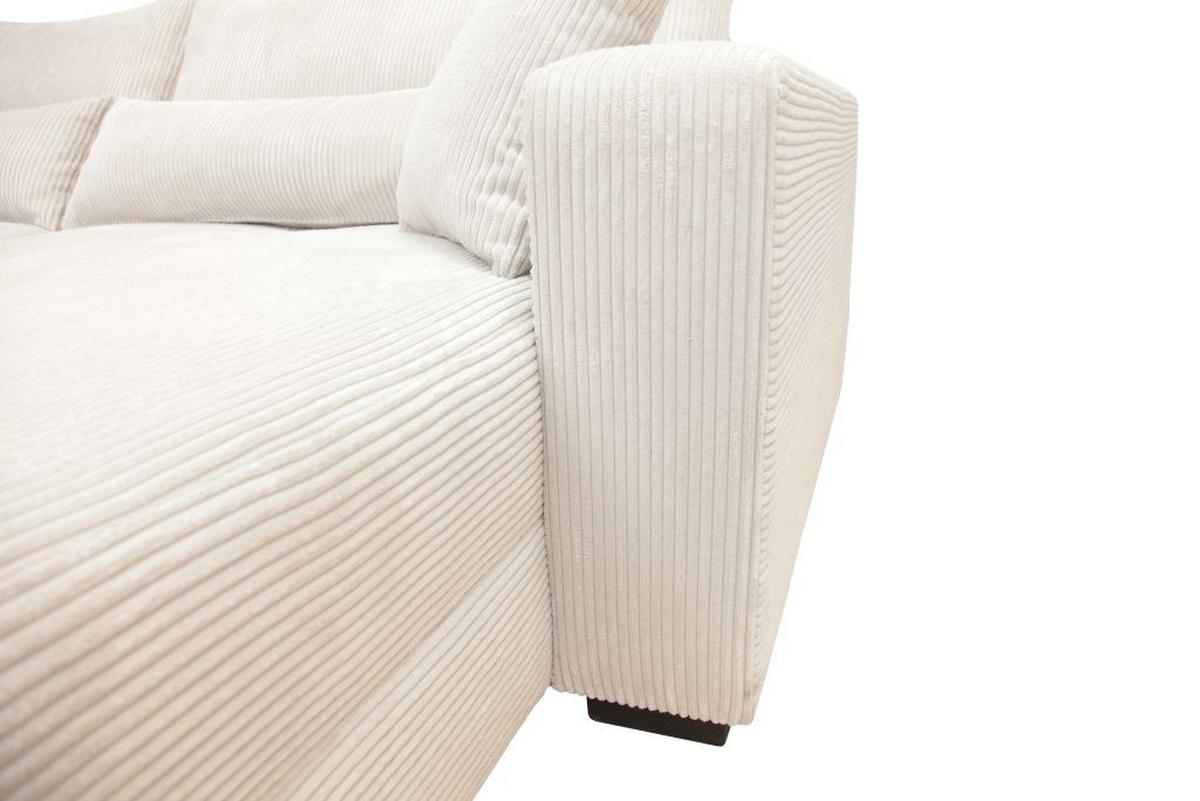 Kutna Garnitura Xela - bijela/crna, Moderno, tekstil (265/170cm) - Modern Living