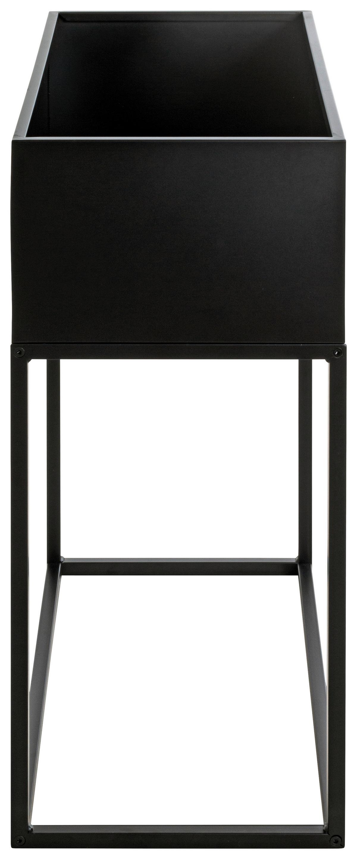 STOJAK NA KWIATY FLORA - czarny, Design, metal (60/30/70cm)