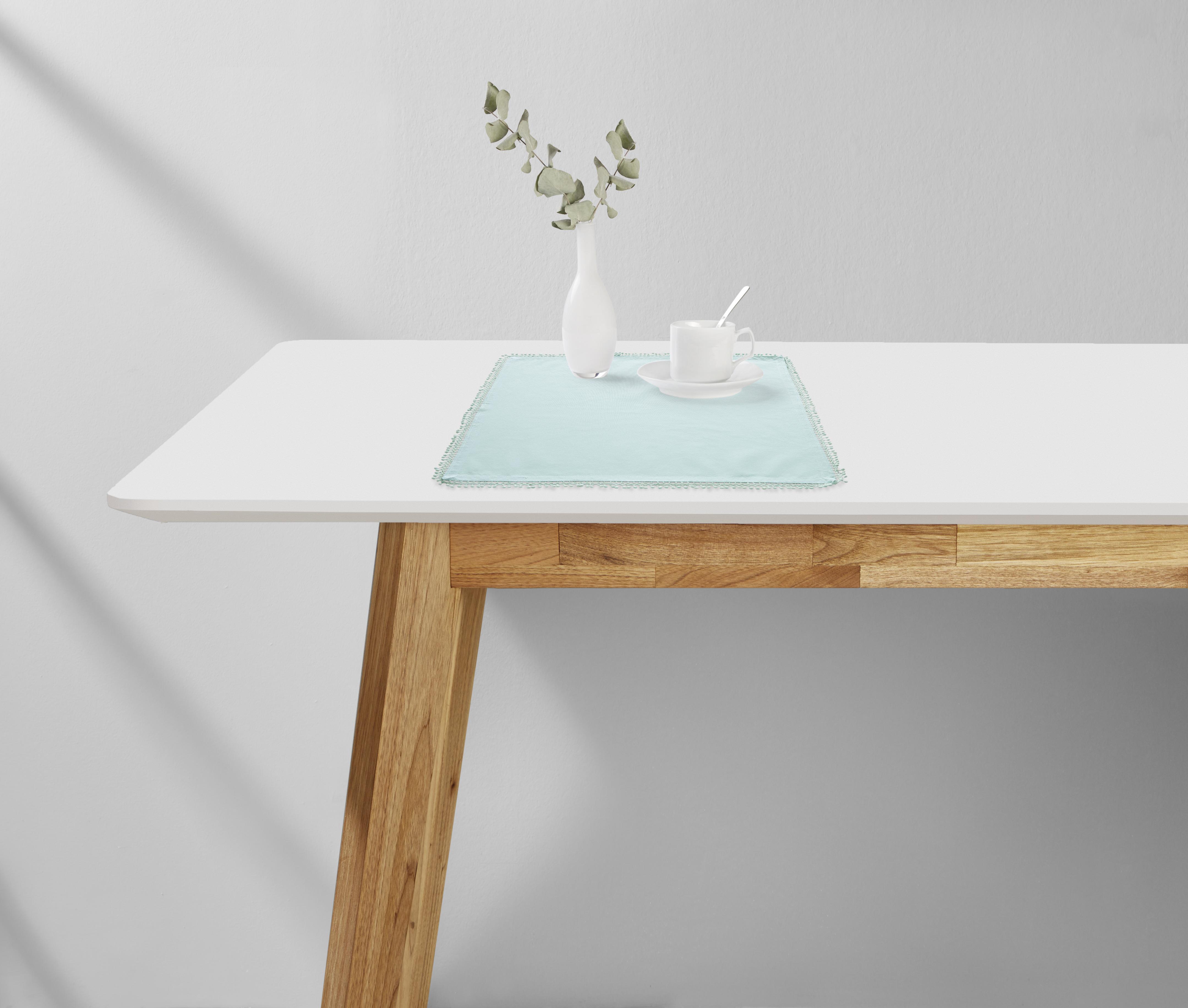 Textilszalvétaszett Josefine - mentazöld, Romantik / Landhaus, textil (45/45cm) - Modern Living