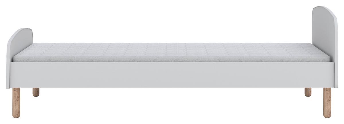 Otroška Postelja Emma, 90x200cm - bela/barve breze, Moderno, leseni material/les (90/200cm) - MID.YOU
