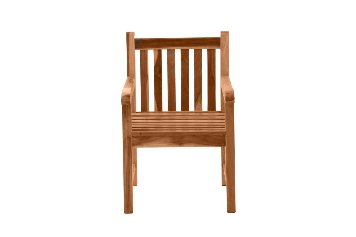 Gartensessel Naturfarben Teakholz - Naturfarben, Natur, Holz (60/92/63cm) - Gardenson