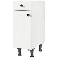 Schubkastenunterschrank Cascada Weiß - Schwarz/Weiß, MODERN, Holzwerkstoff/Metall (30/87/56cm) - Nobilia