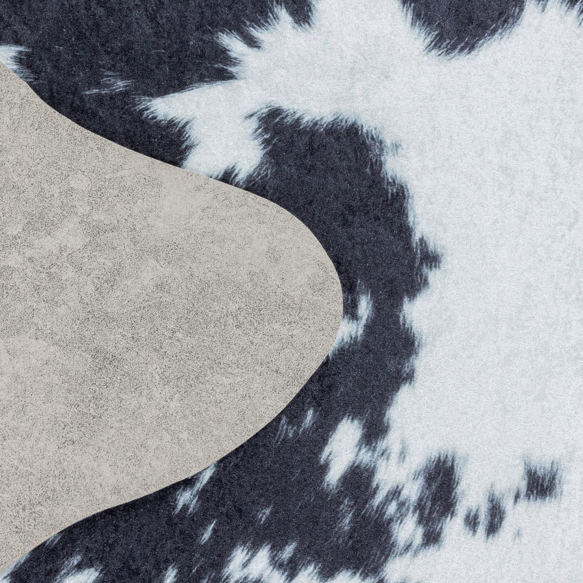 Preproga Etosha, 150x200cm, Črna, Bela - črna/bela, Design, tekstil (150/200cm) - Novel