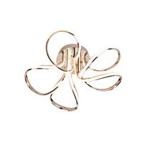 LAMPA SUFITOWA LED AUSTIN *SBN* - kolor srebrny, Trend, tworzywo sztuczne/metal (58/22cm) - Novel