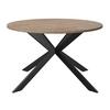 Tischgruppe Eolona Creme 5-tlg. - eukalyptusträ färg/svart, Modern, metall/trämaterial (120/76/120cm) - Bessagi Home
