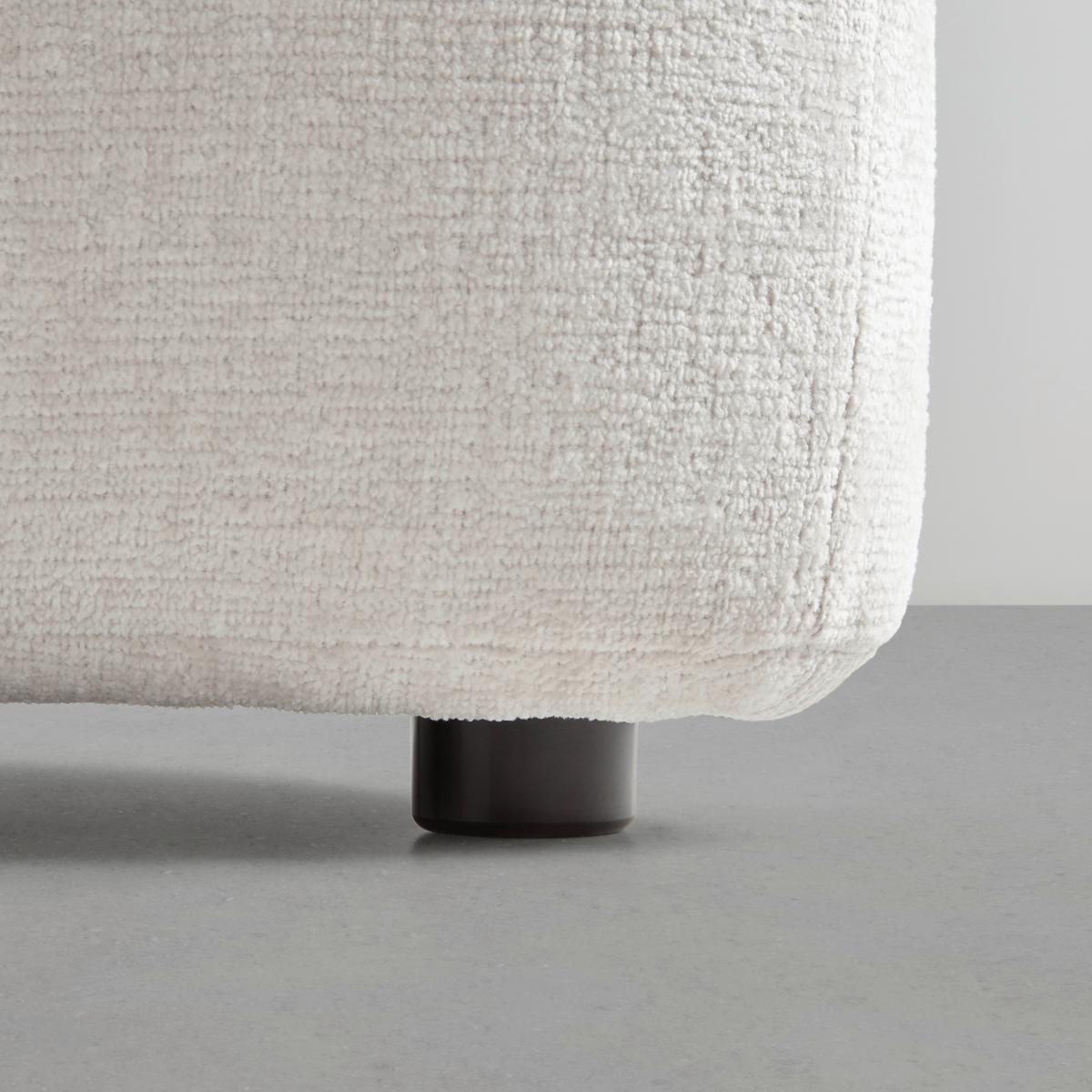Hocker Leonas in Beige - Beige/Schwarz, MODERN, Kunststoff/Textil (102/42/66cm) - Premium Living