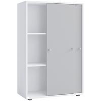 Aktenschrank Lona Xl - Weiss/Grau, Design, Holzwerkstoff (70/110/39cm) - MID.YOU