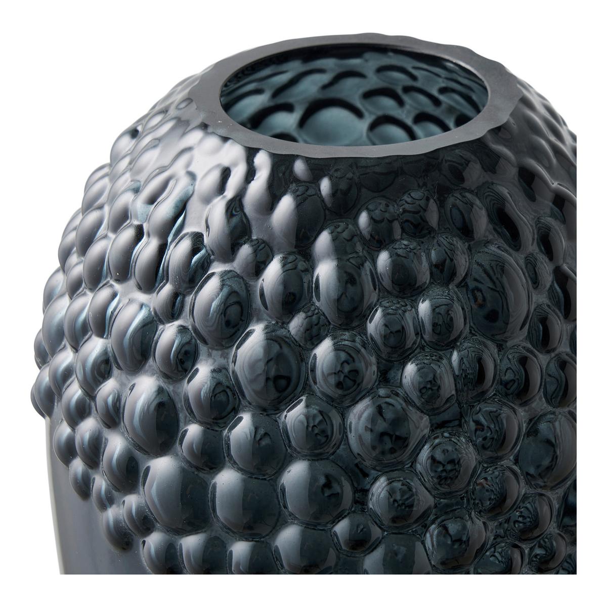 Vase Dunkelgrau - Dunkelgrau, Basics, Glas (14/25cm)