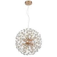 KRISTALL-HÄNGELEUCHTE 64135H1 KATRINA - Klar/Transparent, Lifestyle, Glas/Kunststoff (40/150cm) - Globo