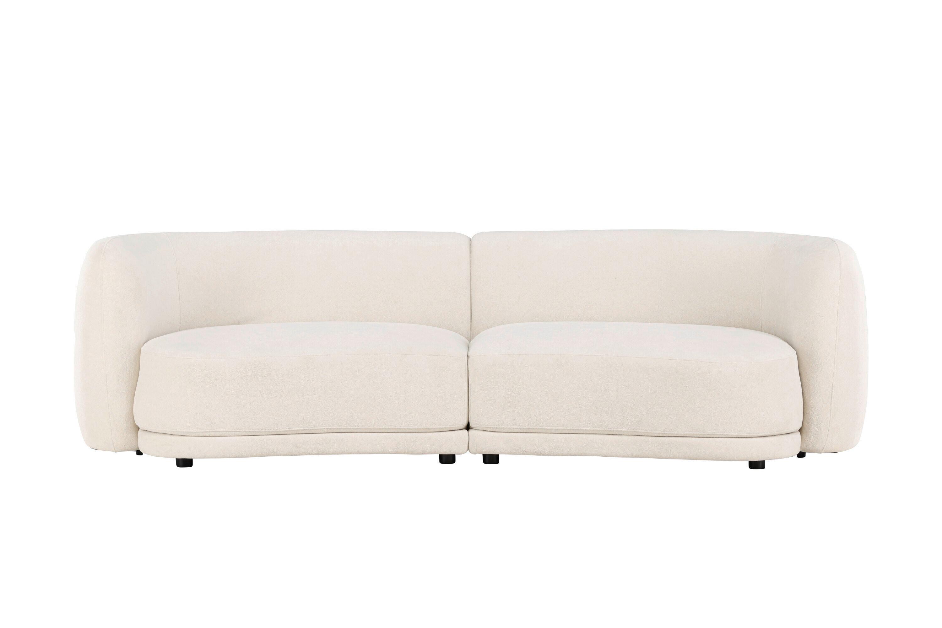 2-Sitzer-Sofa Cielo Weiß - Weiß, MODERN, Textil/Metall (268/80/91cm) - Livetastic