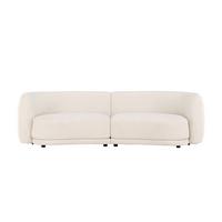 2-Sitzer-Sofa Cielo Weiß - Weiß, MODERN, Textil/Metall (268/80/91cm) - Livetastic