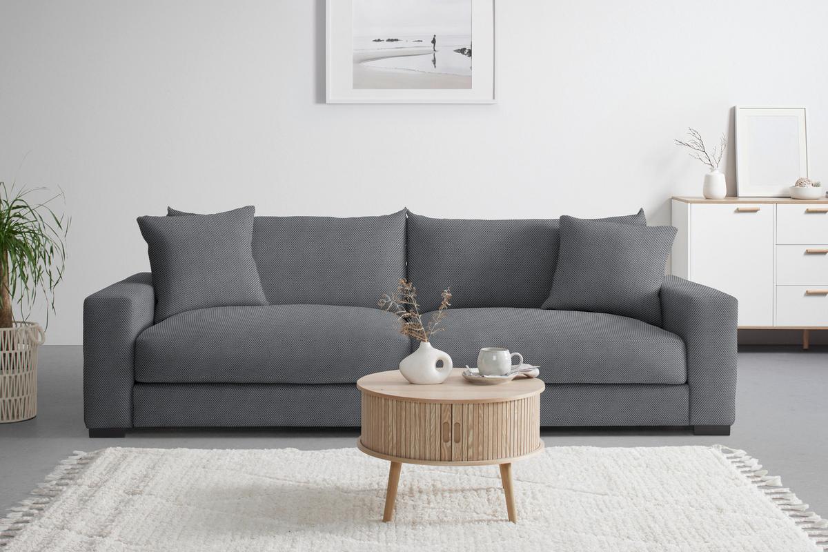 Megasofa Pedro Dunkelgrau - Dunkelgrau, MODERN, Holz/Holzwerkstoff (261/83/124cm) - Mömax