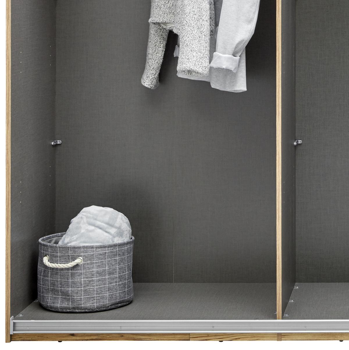 Ormar S Kliznim Vratima Alicante - siva/boje smreke, Moderno, drvni materijal/metal (270/210/60cm) - Modern Living