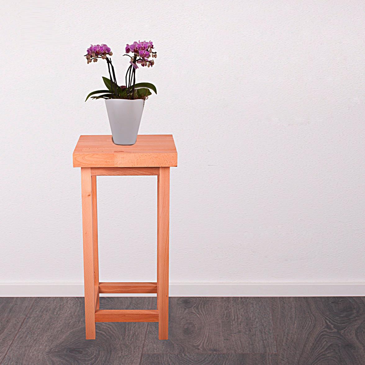 Hocker Marco ca. 30x30x60 cm Holz geölt - Kernbuche, Basics, Holz (30/60/30cm) - Gardenson