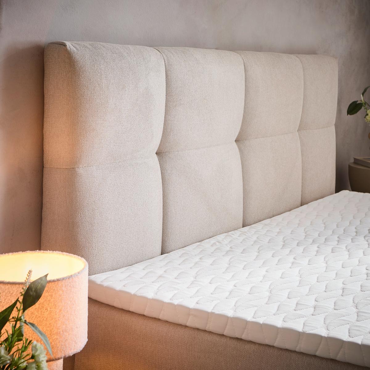 ŁÓŻKO SKRZYNIOWE ELLA - kremowy, Konventionell, tkanina (140/200cm) - Boxxx