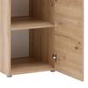 ARMOIRE BASSE KIVO -BASED- - chêne artisan/noir, MODERN, matériau en bois/matière synthétique (45/69,8/52,1cm) - Based