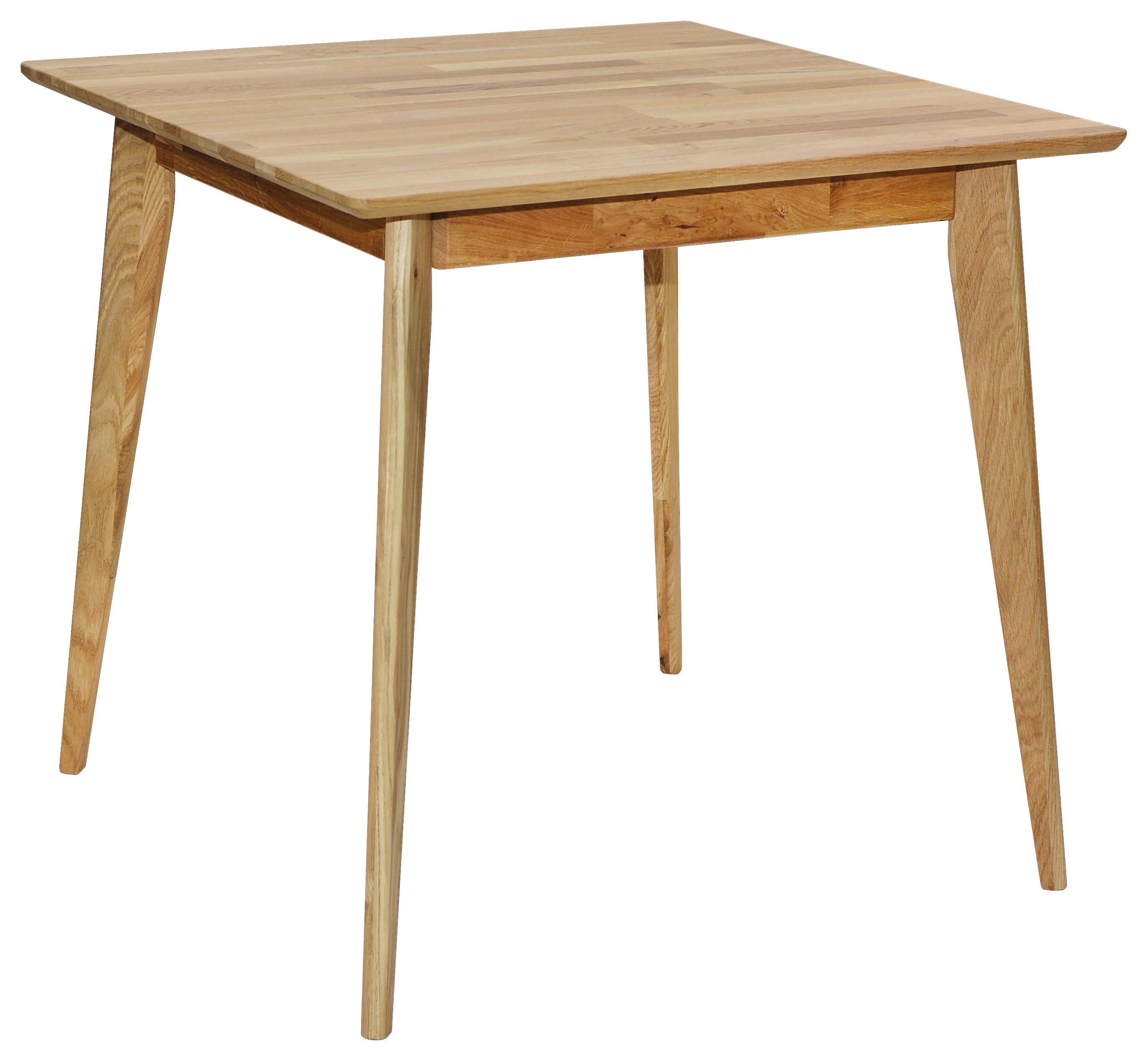 Étkezőasztal Rita - Tölgyfa, konvencionális, Fa (80/80/75cm) - Zandiara