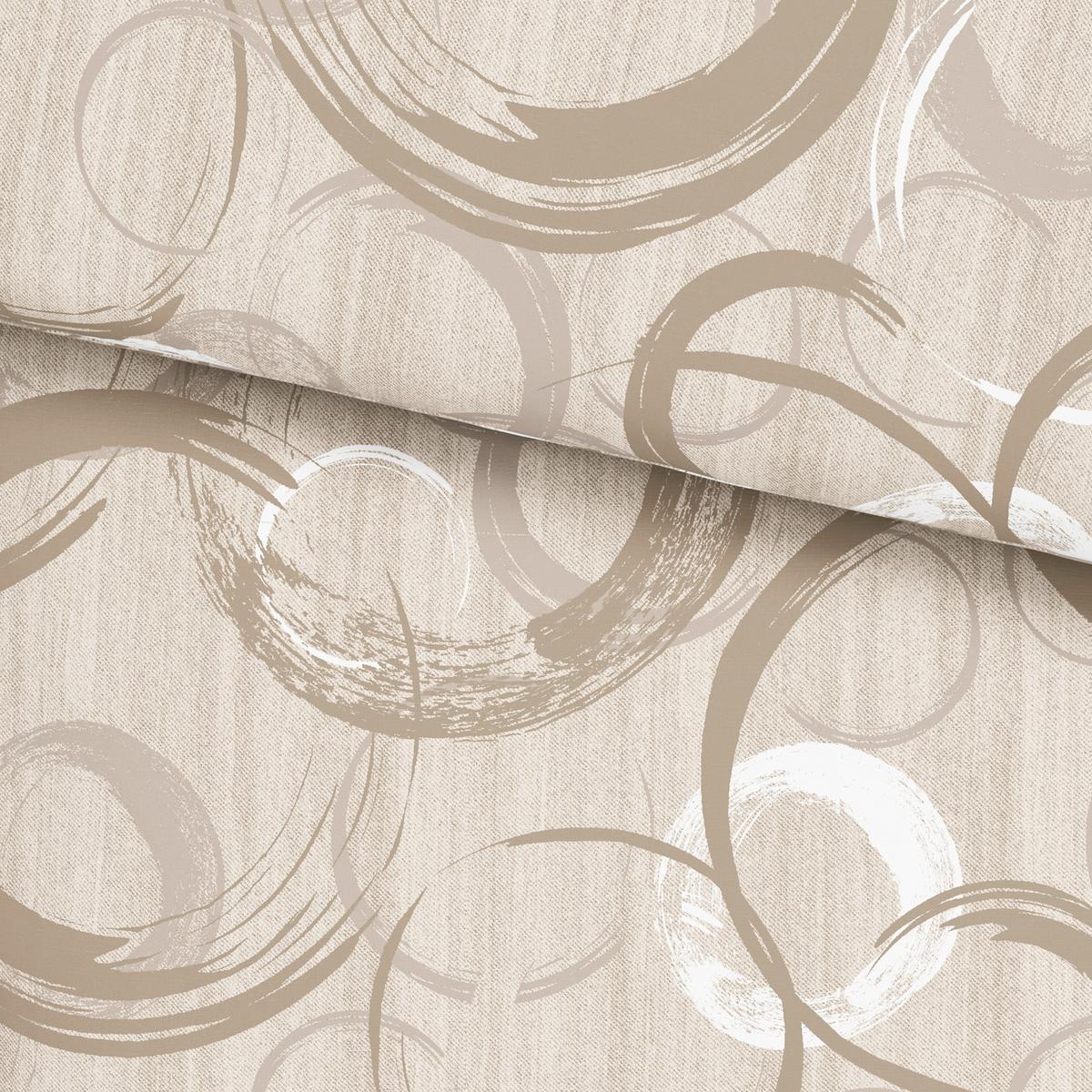 Bettwäsche New Circles Beige ca. 135x200cm - Beige, Textil (135/200cm) - Modern Living
