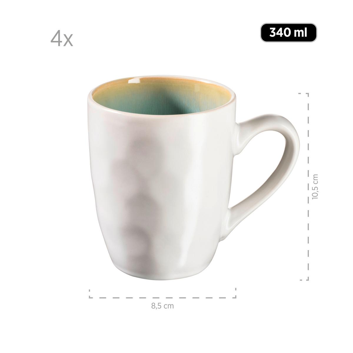 KOMBISERVICE 931975, GRÜN POSTSICHER - Grün, Basics, Keramik (34,7/32/35cm) - Mäser