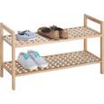 Schuhregal In Walnuss Massiv - Holz (69/40/26cm) - MÖMAX modern living