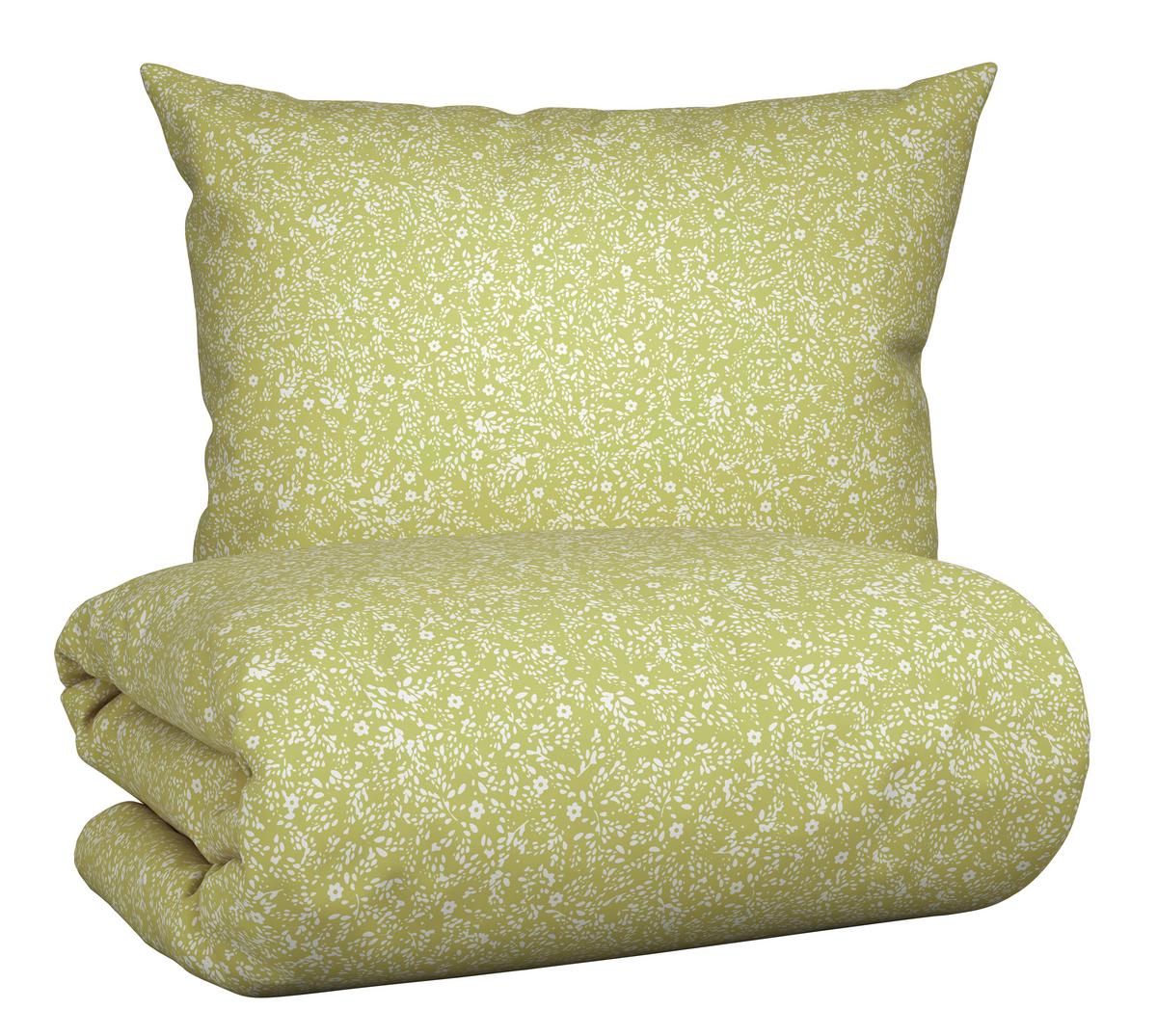 Ágyneműhuzat Garnitúra Barn Flower - zöld, Konventionell, textil (140/200cm) - Modern Living