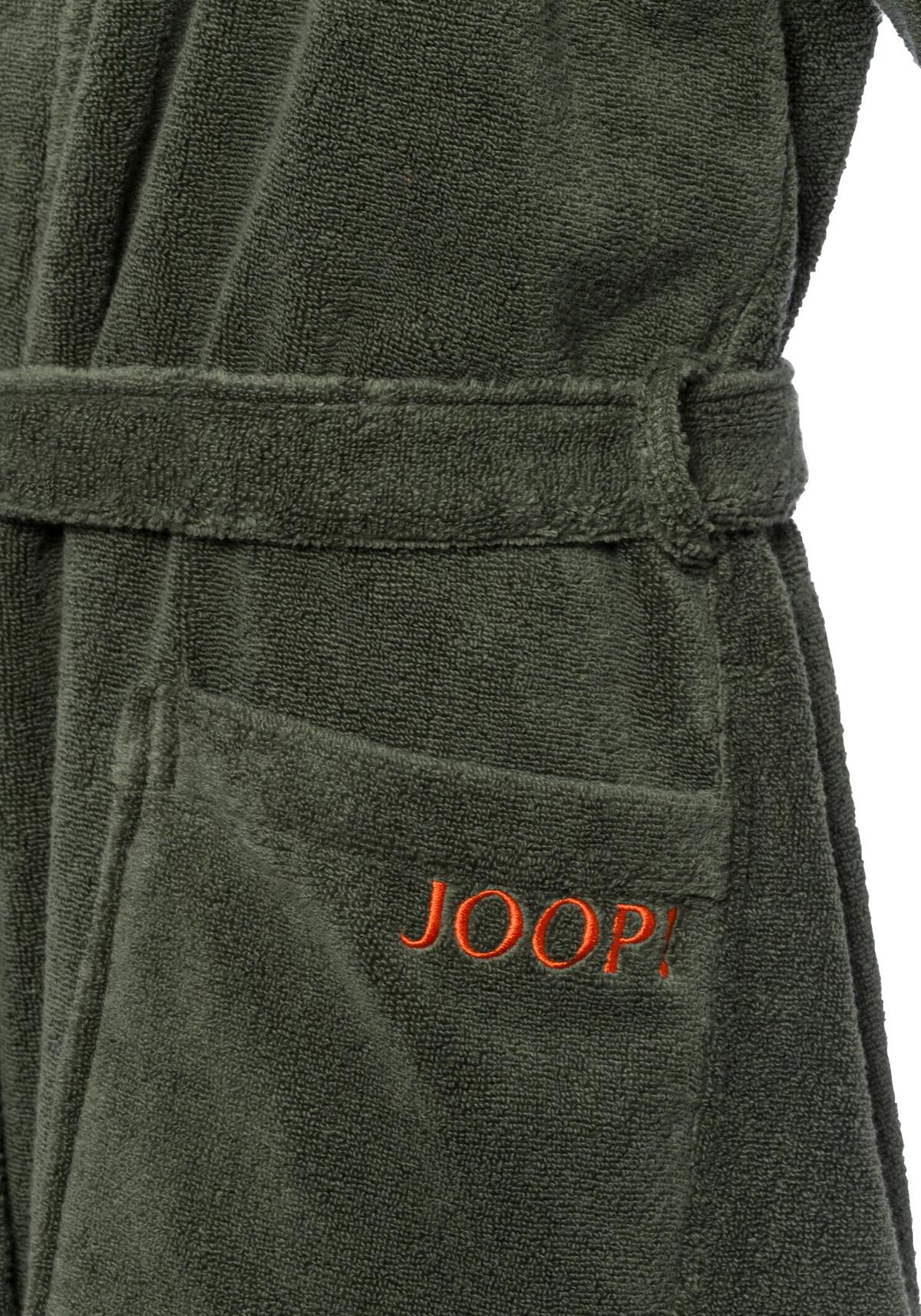 SZLAFROK KĄPIELOWY JOOP! MĘSKI - oliwkowa zieleń, Basics, tkanina (50/52null) - Joop!